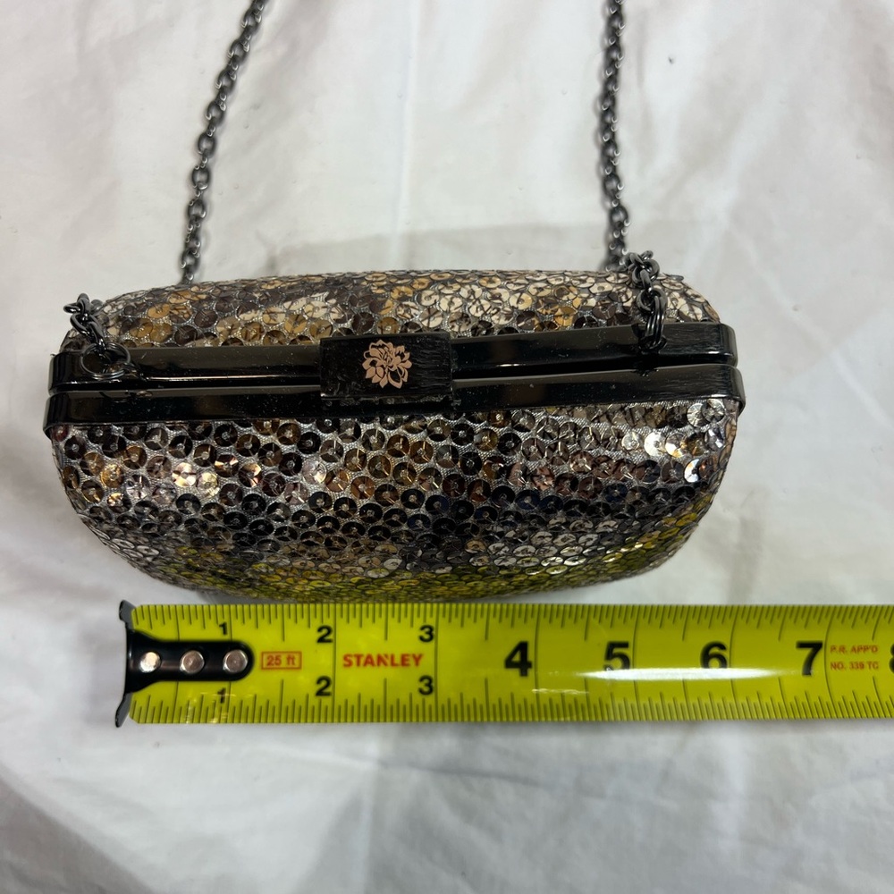 Bcbgeneration Sequin Chain Shoulder Bag - Black A… - image 3